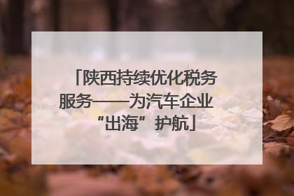 陕西持续优化税务服务——为汽车企业“出海”护航