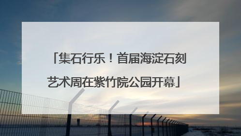 集石行乐！首届海淀石刻艺术周在紫竹院公园开幕