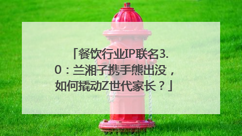 餐饮行业IP联名3.0：兰湘子携手熊出没，如何撬动Z世代家长？