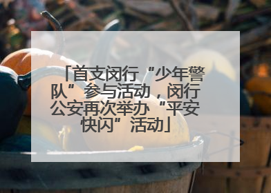 首支闵行“少年警队”参与活动，闵行公安再次举办“平安快闪”活动