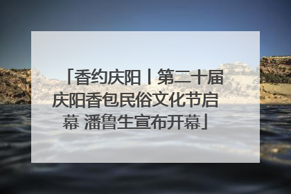 香约庆阳丨第二十届庆阳香包民俗文化节启幕 潘鲁生宣布开幕