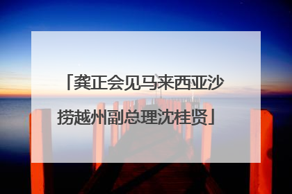 龚正会见马来西亚沙捞越州副总理沈桂贤