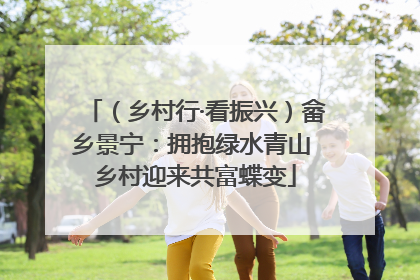 （乡村行·看振兴）畲乡景宁：拥抱绿水青山 乡村迎来共富蝶变