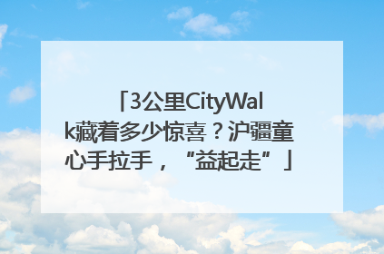 3公里CityWalk藏着多少惊喜？沪疆童心手拉手，“益起走”