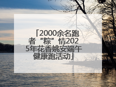 2000余名跑者“粽”情2025年花香姚安端午健康跑活动