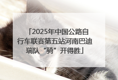 2025年中国公路自行车联赛第五站河南巴迪瑞队“骑”开得胜