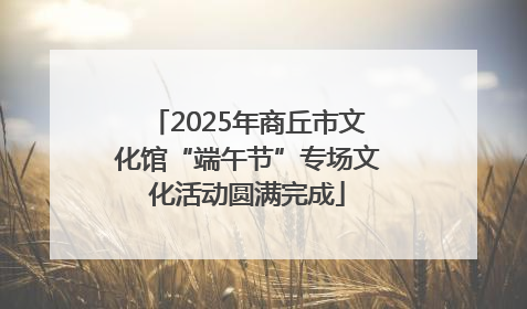 2025年商丘市文化馆“端午节”专场文化活动圆满完成