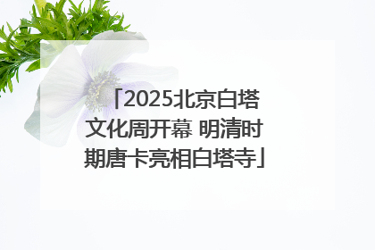 2025北京白塔文化周开幕 明清时期唐卡亮相白塔寺