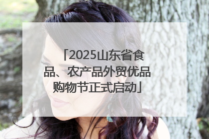 2025山东省食品、农产品外贸优品购物节正式启动