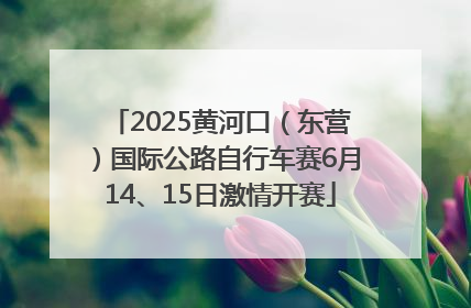 2025黄河口（东营）国际公路自行车赛6月14、15日激情开赛