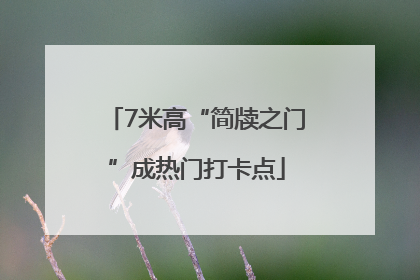 7米高“简牍之门”成热门打卡点