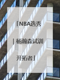 NBA选秀｜杨瀚森试训开拓者